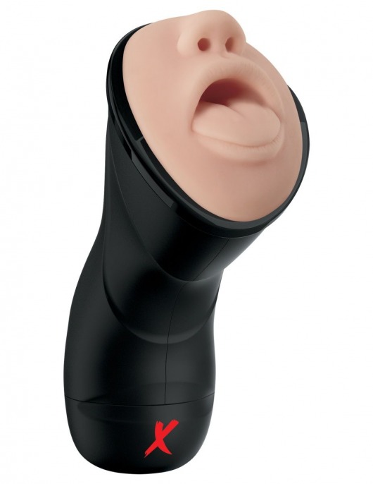 Мастурбатор-ротик Deep Throat Vibrating Stroker - Pipedream - в Нижнем Тагиле купить с доставкой