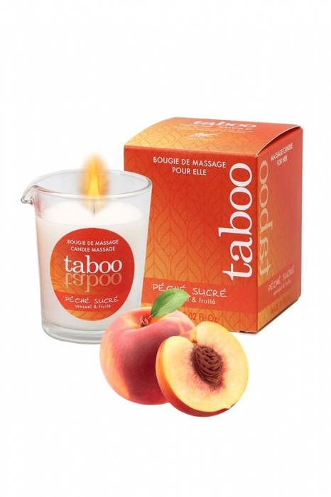 Массажное аромамасло с афродизиаками для женщин RUF Taboo Peche sucre - 60 гр. - RUF - купить с доставкой в Нижнем Тагиле