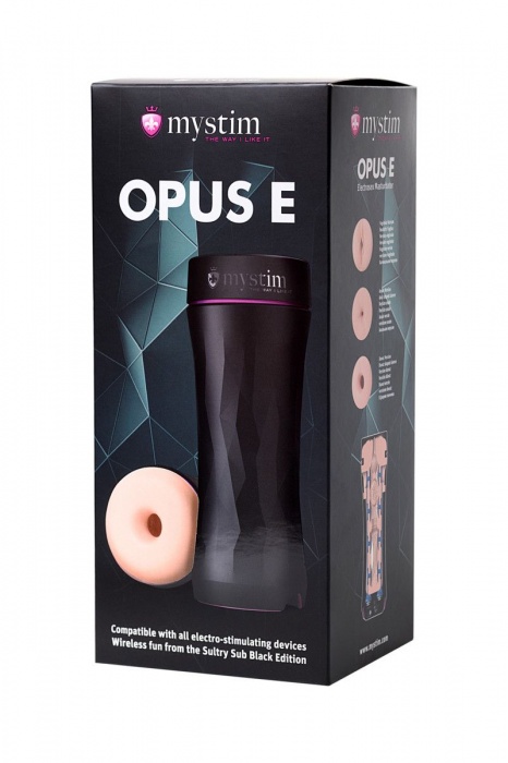 Мастурбатор-анус Opus E Donut с возможностью подключения электростимуляции - MyStim - купить с доставкой в Нижнем Тагиле