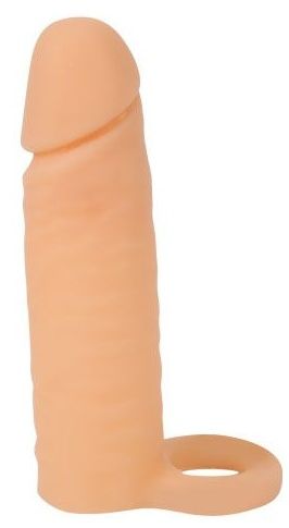 Насадка на фаллос с кольцом для мошонки - 16 см. - Sex Expert - в Нижнем Тагиле купить с доставкой