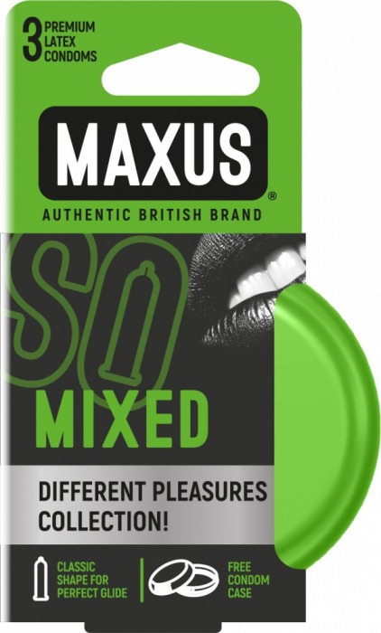 Презервативы в железном кейсе MAXUS Mixed - 3 шт. - Maxus - купить с доставкой в Нижнем Тагиле