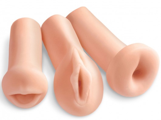 Комплект из 3 мастурбаторов All 3 Holes: вагина, анус, ротик - Pipedream - в Нижнем Тагиле купить с доставкой