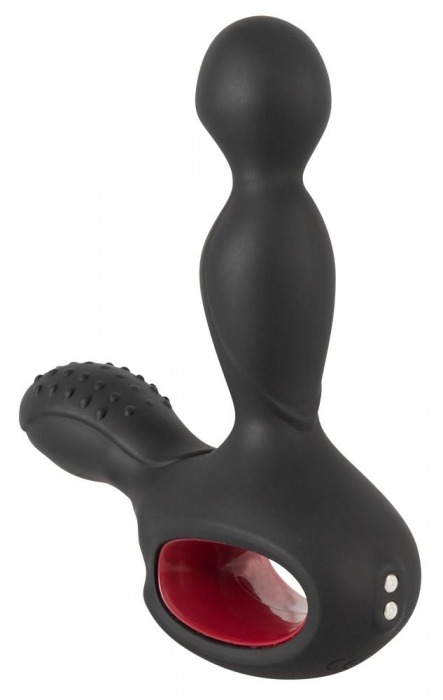 Черный вибромассажер простаты с нагревом и ротацией Prostate Plug - 14,5 см. - Orion - в Нижнем Тагиле купить с доставкой