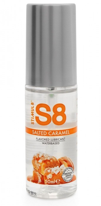 Лубрикант S8 Flavored Lube со вкусом солёной карамели - 50 мл. - Stimul8 - купить с доставкой в Нижнем Тагиле