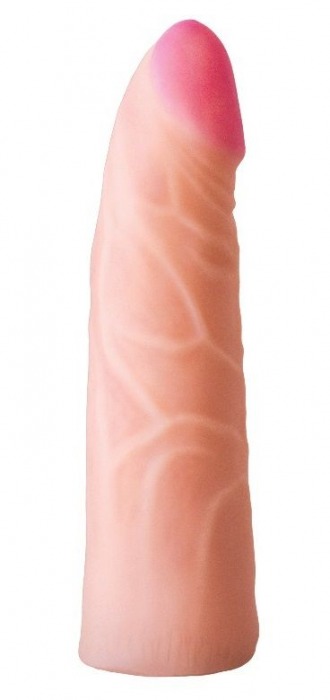 Фаллическая насадка на трусики харнесс - 17,5 см. - LOVETOY (А-Полимер) - купить с доставкой в Нижнем Тагиле