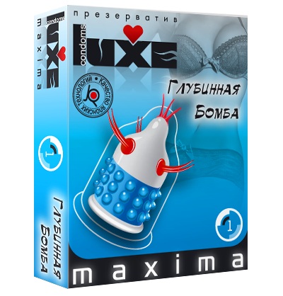 Презерватив LUXE Maxima  Глубинная бомба  - 1 шт. - Luxe - купить с доставкой в Нижнем Тагиле