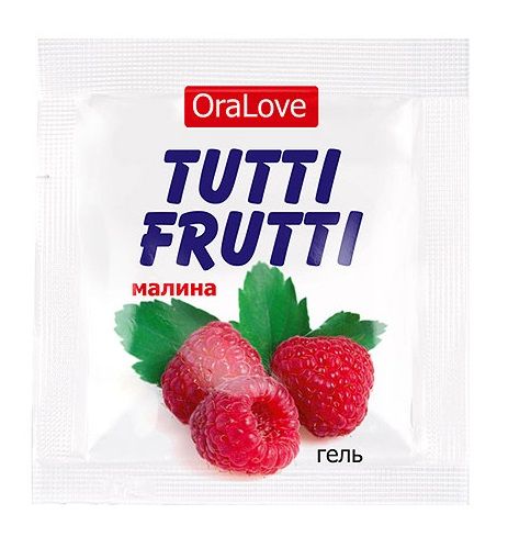 Пробник гель-смазки Tutti-frutti с малиновым вкусом - 4 гр. - Биоритм - купить с доставкой в Нижнем Тагиле