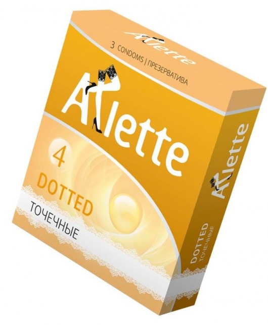 Презервативы Arlette Dotted с точечной текстурой - 3 шт. - Arlette - купить с доставкой в Нижнем Тагиле