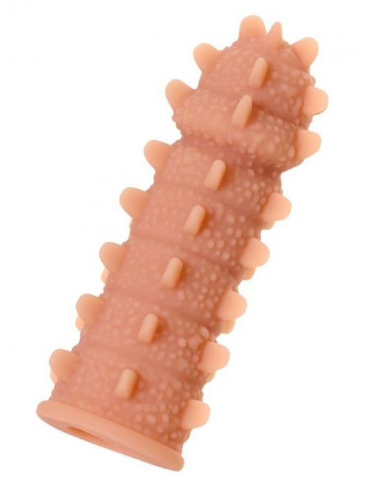 Телесная реалистичная насадка KOKOS Extreme Sleeve 04 с дополнительной стимуляцией - 12,7 см. - KOKOS - в Нижнем Тагиле купить с доставкой