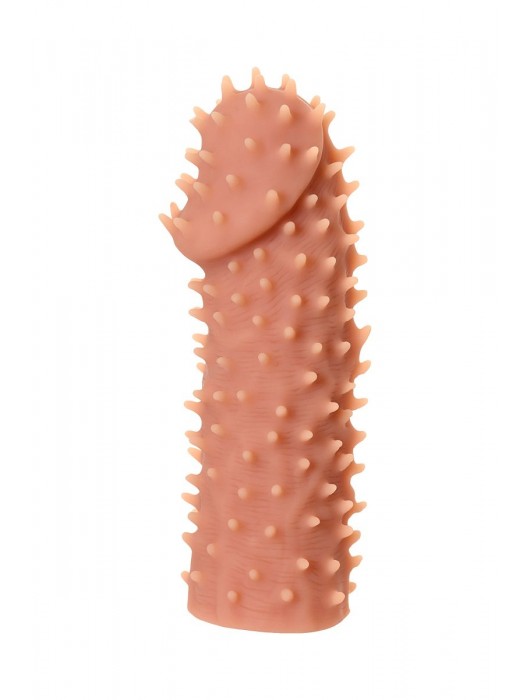 Телесная реалистичная насадка KOKOS Extreme Sleeve 07 с дополнительной стимуляцией - 12,7 см. - KOKOS - в Нижнем Тагиле купить с доставкой