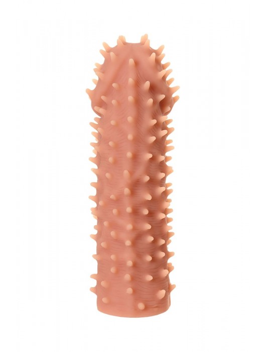 Телесная реалистичная насадка KOKOS Extreme Sleeve 07 с дополнительной стимуляцией - 12,7 см. - KOKOS - в Нижнем Тагиле купить с доставкой