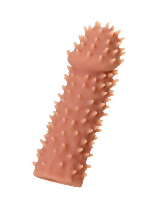 Телесная реалистичная насадка KOKOS Extreme Sleeve 07 с дополнительной стимуляцией - 12,7 см. - KOKOS - в Нижнем Тагиле купить с доставкой