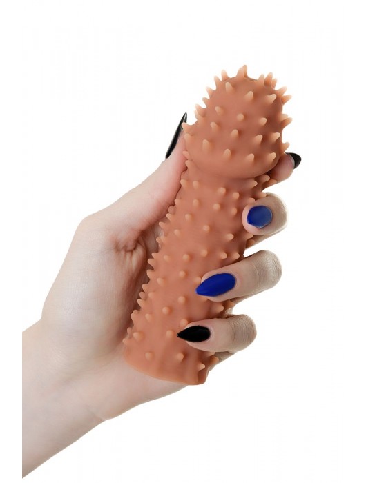 Телесная реалистичная насадка KOKOS Extreme Sleeve 07 с дополнительной стимуляцией - 12,7 см. - KOKOS - в Нижнем Тагиле купить с доставкой