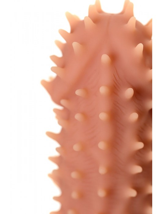 Телесная реалистичная насадка KOKOS Extreme Sleeve 07 с дополнительной стимуляцией - 12,7 см. - KOKOS - в Нижнем Тагиле купить с доставкой