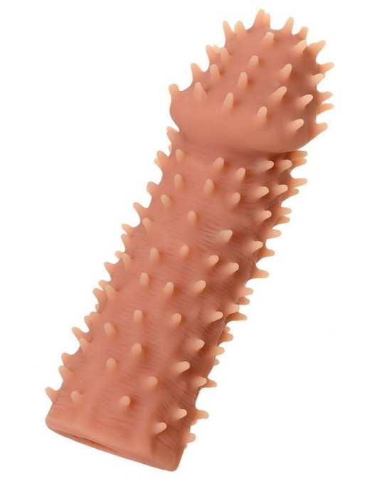 Телесная реалистичная насадка KOKOS Extreme Sleeve 07 с дополнительной стимуляцией - 12,7 см. - KOKOS - в Нижнем Тагиле купить с доставкой