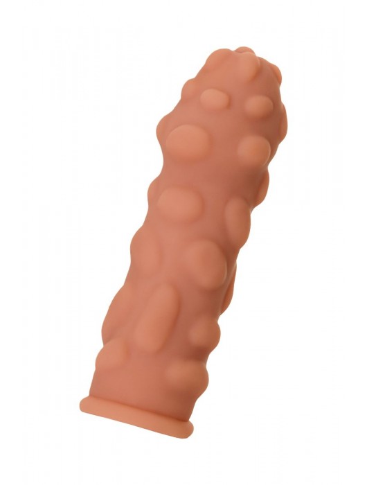 Телесная реалистичная насадка KOKOS Extreme Sleeve 11 с дополнительной стимуляцией - 12,7 см. - KOKOS - в Нижнем Тагиле купить с доставкой