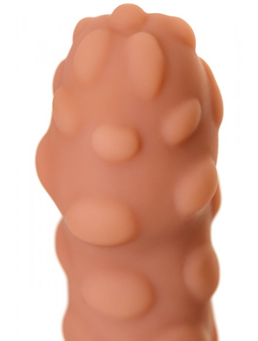 Телесная реалистичная насадка KOKOS Extreme Sleeve 11 с дополнительной стимуляцией - 12,7 см. - KOKOS - в Нижнем Тагиле купить с доставкой