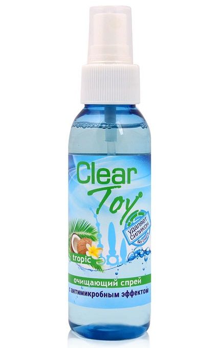 Очищающий спрей для игрушек CLEAR TOY Tropic - 100 мл. - Биоритм - купить с доставкой в Нижнем Тагиле