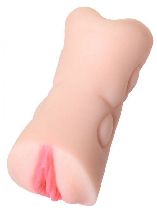 Телесный двусторонний мастурбатор Rich Fruit - вагина и анус - ToyFa - в Нижнем Тагиле купить с доставкой