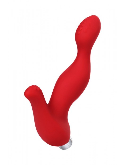 Красный силиконовый вибростимулятор простаты Proman - 12,5 см. - ToyFa - в Нижнем Тагиле купить с доставкой