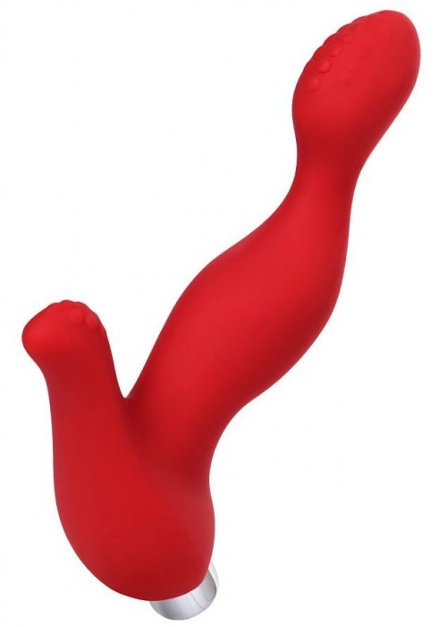 Красный силиконовый вибростимулятор простаты Proman - 12,5 см. - ToyFa - в Нижнем Тагиле купить с доставкой