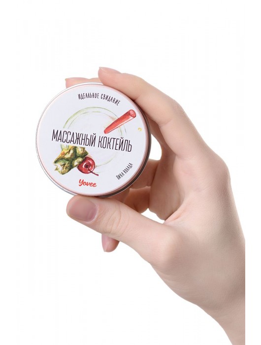 Массажная свеча «Массажный коктейль» с ароматом пина колады - 30 мл. - ToyFa - купить с доставкой в Нижнем Тагиле