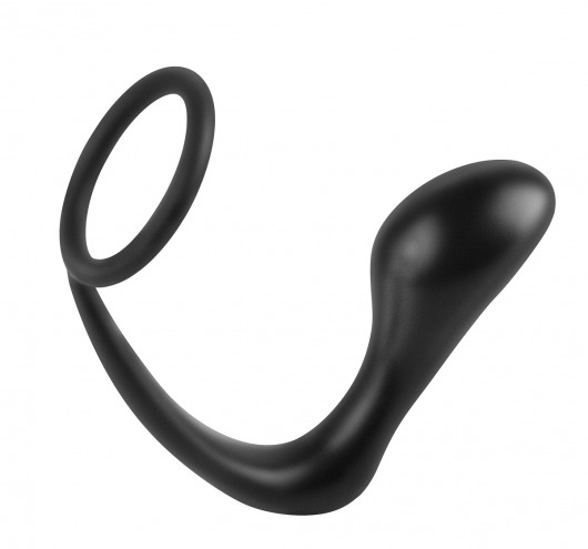 Эрекционное кольцо с анальной пробкой Ass-Gasm Cockring Plug - Pipedream - в Нижнем Тагиле купить с доставкой