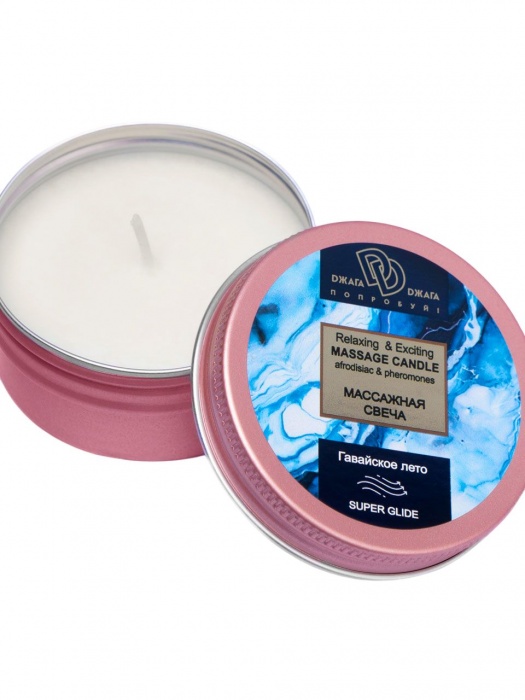 Массажная свеча  Гавайское лето - БиоМед - купить с доставкой в Нижнем Тагиле