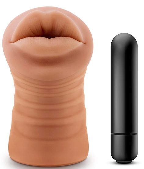 Кофейный мастурбатор-ротик Isabella - Blush Novelties - в Нижнем Тагиле купить с доставкой