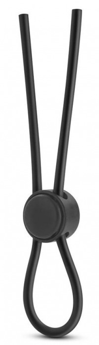 Черное силиконовое лассо на пенис SILICONE LOOP COCK RING - Blush Novelties - в Нижнем Тагиле купить с доставкой