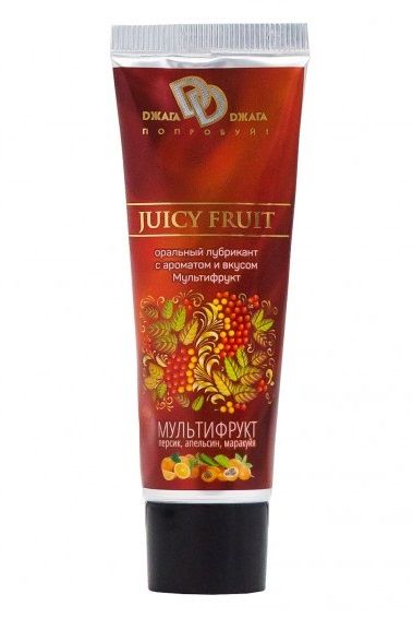 Интимный съедобный лубрикант JUICY FRUIT с ароматом фруктов - 30 мл. - БиоМед - купить с доставкой в Нижнем Тагиле
