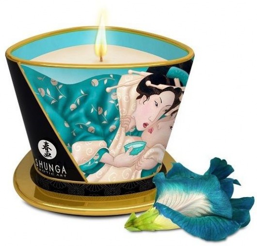 Массажная свеча Island Blossoms - 170 мл. - Shunga - купить с доставкой в Нижнем Тагиле