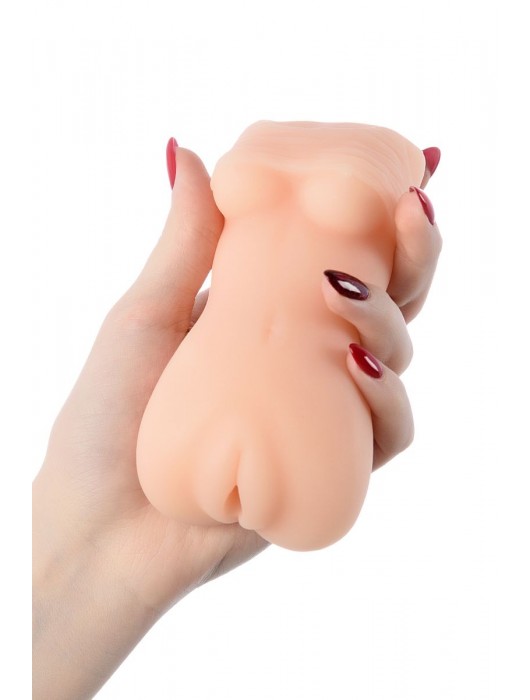 Телесный мастурбатор в виде женской фигурки - Toyfa Basic - в Нижнем Тагиле купить с доставкой