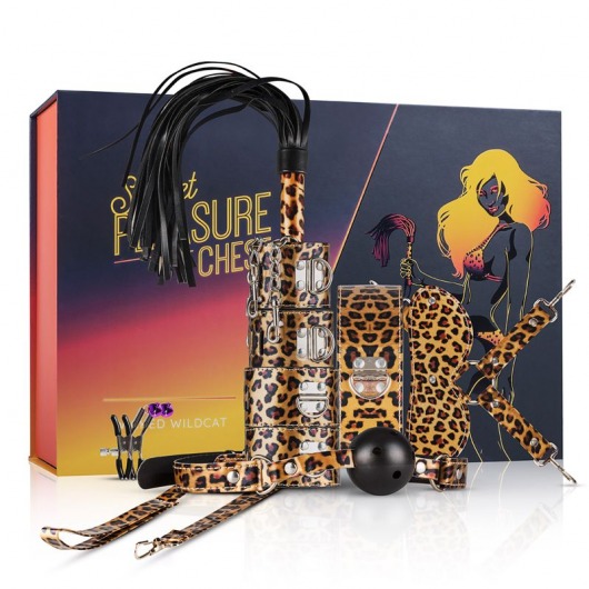 Леопардовый эротический набор Wicked Wildcat - Secret Pleasure Chest - купить с доставкой в Нижнем Тагиле