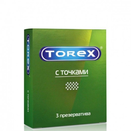 Текстурированные презервативы Torex  С точками  - 3 шт. - Torex - купить с доставкой в Нижнем Тагиле