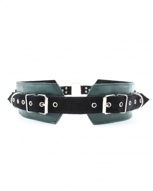 Изумрудный пояс Ladys Arsenal с колечками для крепления - БДСМ Арсенал - купить с доставкой в Нижнем Тагиле