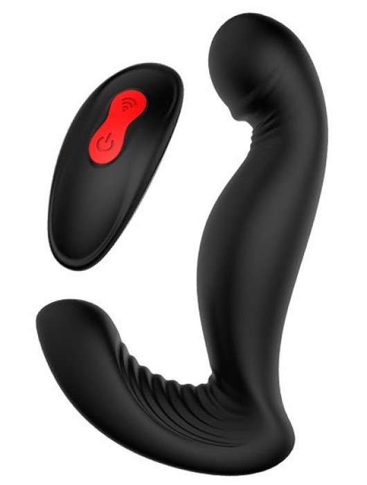 Черный вибромассажер простаты SWIRLING P-PLEASER - Dream Toys - в Нижнем Тагиле купить с доставкой