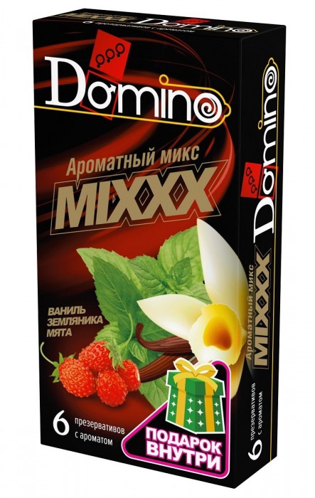 Ароматизированные презервативы DOMINO  Ароматный микс  - 6 шт. - Domino - купить с доставкой в Нижнем Тагиле