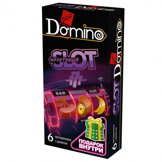 Ароматизированные презервативы DOMINO  Фруктовый слот  - 6 шт. - Domino - купить с доставкой в Нижнем Тагиле
