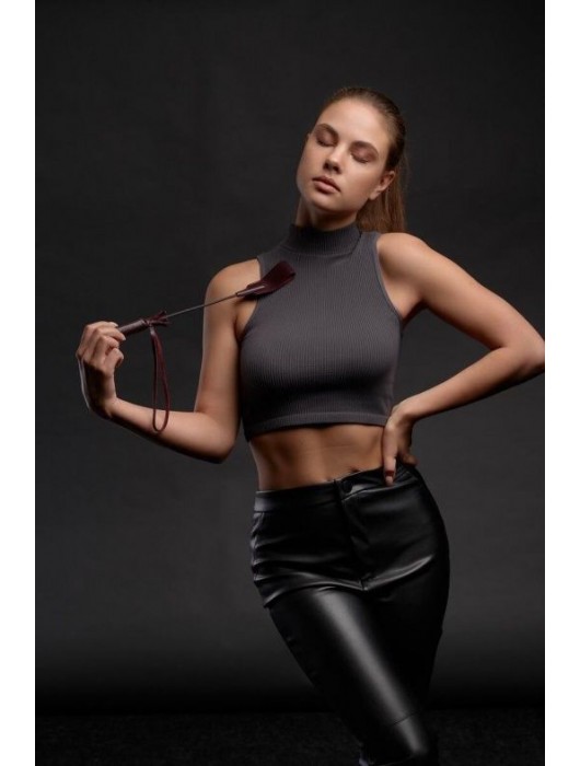 Бордовый стек Ladys Arsenal - 24 см. - БДСМ Арсенал - купить с доставкой в Нижнем Тагиле