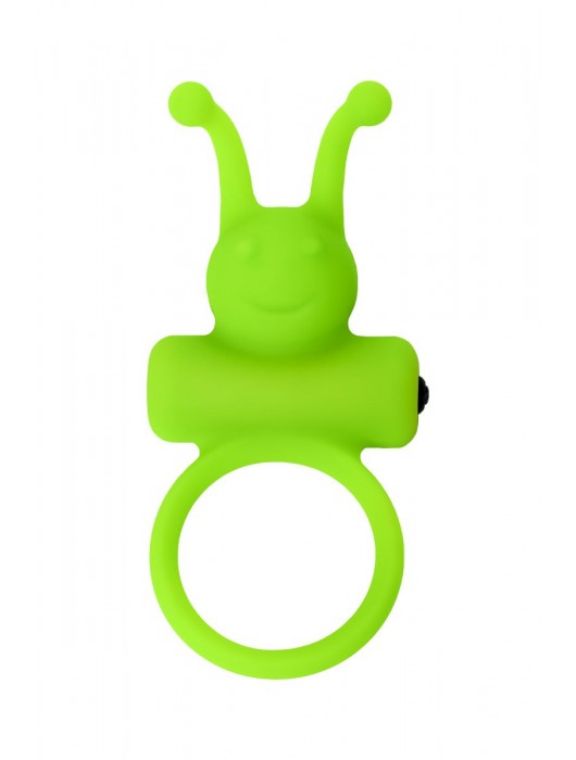 Зеленое эрекционное виброкольцо на пенис Cock Ring - A-toys - в Нижнем Тагиле купить с доставкой