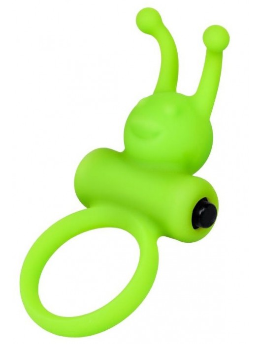 Зеленое эрекционное виброкольцо на пенис Cock Ring - A-toys - в Нижнем Тагиле купить с доставкой