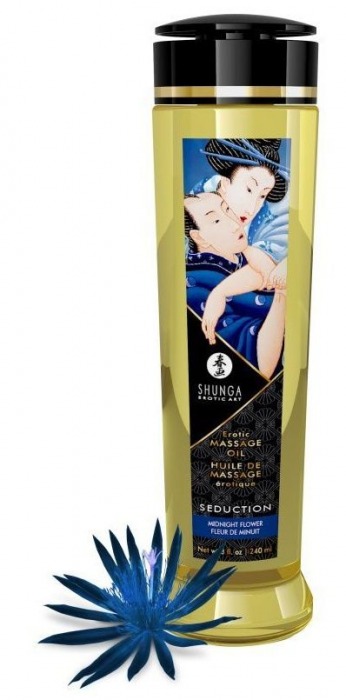 Массажное масло с ароматом ночных цветов Seduction - 240 мл. - Shunga - купить с доставкой в Нижнем Тагиле