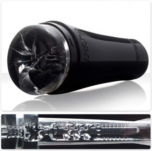 Черный мастурбатор-анус Fleshlight - Flight Pilot - Fleshlight - в Нижнем Тагиле купить с доставкой