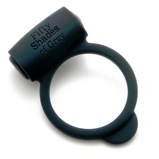 Темно-серое эрекционное кольцо Vibrating Love Ring с вибрацией - Fifty Shades of Grey - в Нижнем Тагиле купить с доставкой