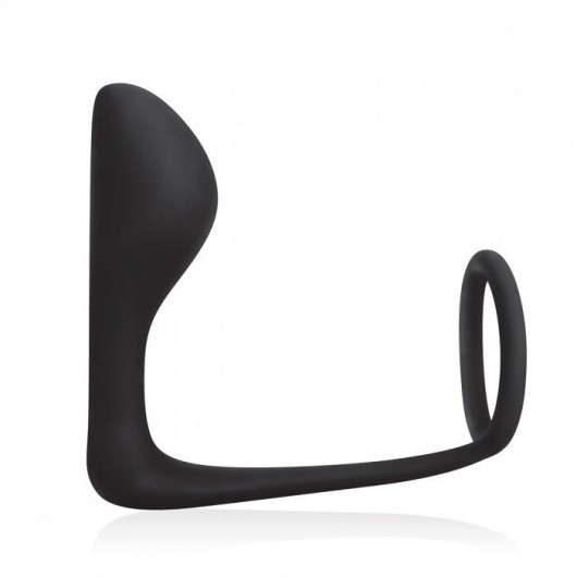 Стимулятор простаты с фиксацией эрекционным кольцом Prostate Gear - BlueLine - в Нижнем Тагиле купить с доставкой