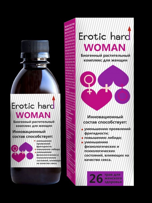 Женский биогенный концентрат для повышения либидо Erotic hard Woman - 250 мл. - Erotic Hard - купить с доставкой в Нижнем Тагиле