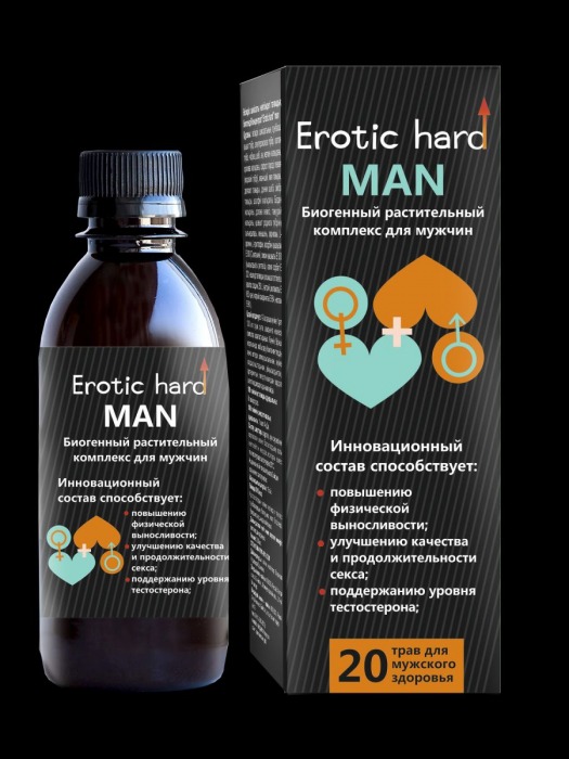 Мужской биогенный концентрат для усиления эрекции Erotic hard Man - 250 мл. - Erotic Hard - купить с доставкой в Нижнем Тагиле