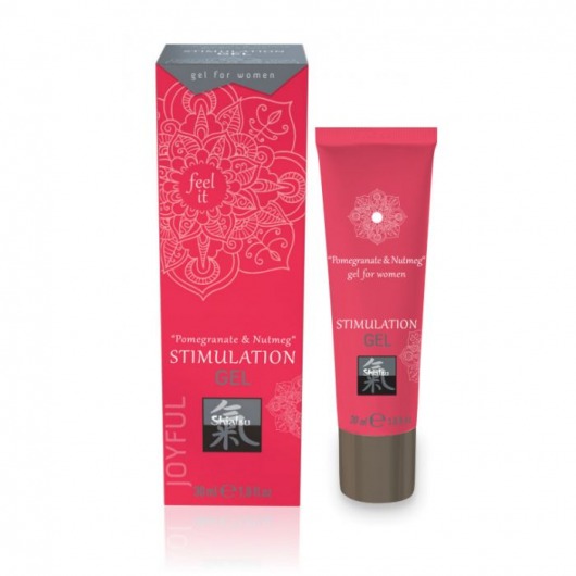 Возбуждающий интимный гель для двоих STIMULATION GEL Pomegranate   Nutmeg - 30 мл. - Shiatsu - купить с доставкой в Нижнем Тагиле