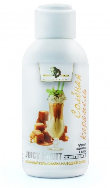 Интимный гель-смазка JUICY FRUIT с ароматом солёной карамели - 100 мл. - БиоМед - купить с доставкой в Нижнем Тагиле